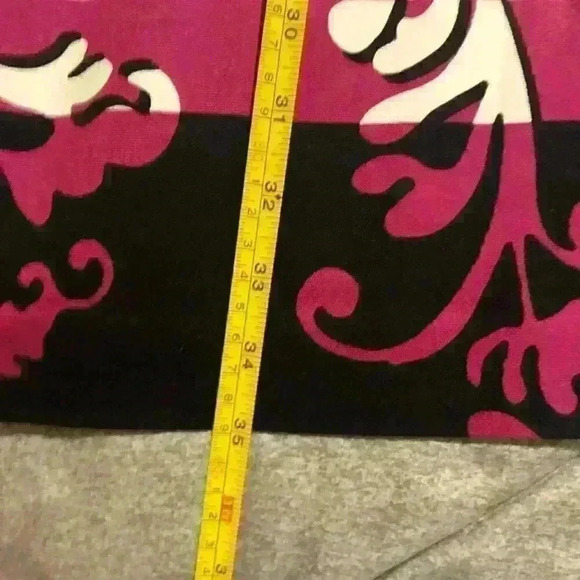 Crown and Ivy Pink White Paisley Print Fit and Flare Sleeveless Dress Size 12 - Picture 6 of 8